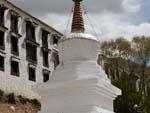 Buddhist stupa outside Drepung Monastery