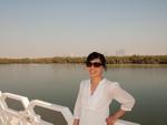 Sonya with mangroves in the background