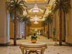 Palm trees in one of the Emirates Palace halls