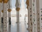 At the entrance to the court of Sheikh Zayed Grand Mosque